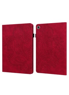erorex Case For Lenovo Tab M10 Plus Peacock Embossed Pattern TPU + PU Horizontal Flip Leather Case with Holder & Card Slots & Wallet & Sleep / Wake-up Function  - Image 1