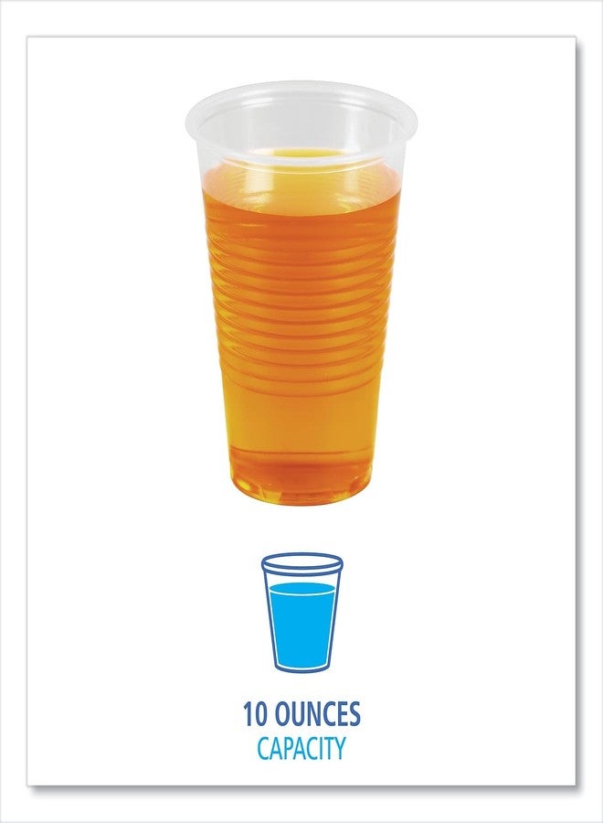 Boardwalk Translucent Plastic Cold Cups, 10 Oz, Polypropylene, 100/pack - Image 2
