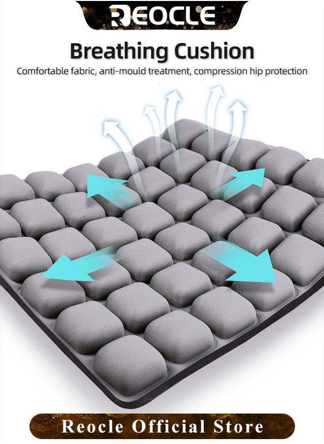REOCLE - Air Cushion Inflatable Seat Cushions 14 x 14 inch Comfortable Waffle Pads Pressure Sore Cushions for Pressure Relief & Bed Sore - Image 1