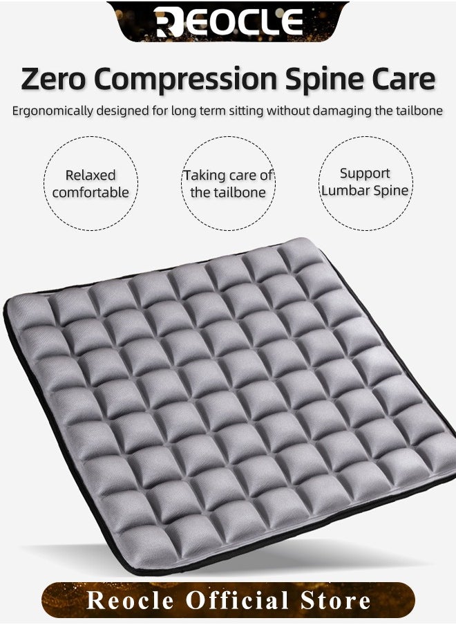 REOCLE - Air Cushion Inflatable Seat Cushions 14 x 14 inch Comfortable Waffle Pads Pressure Sore Cushions for Pressure Relief & Bed Sore - Image 1