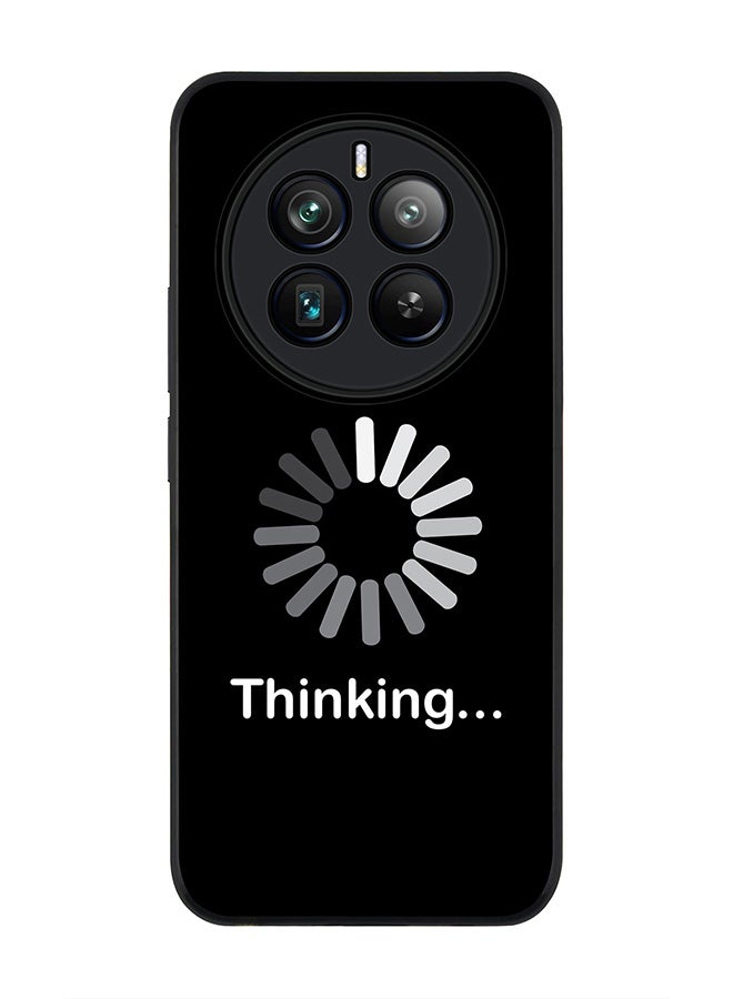 Stylizedd حافظة حواف سوداء متينة لهاتف Realme 12 Pro / Realme 12 Pro Plus 5G، حافظة مرنة رقيقة من TPU جل - تفكير - Image 1