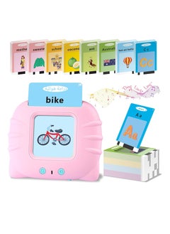 Generic Arabic English Learning Toys,510 Words Baby Talking Flash Cards, Preschool Learning Toy for Toddlers, Speech Therapy Montessori Toys for 3-6 Year Old Boys Girls Birthday Gifts(Pink)  - Image 1