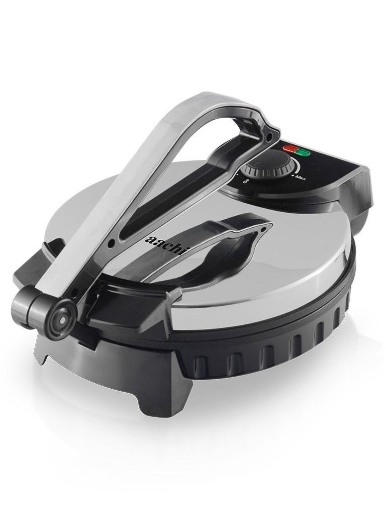 Saaachi - NL-RM-4978 Roti Maker – 1200W Electric Chapati Maker, 10-Inch Non-Stick Flatbread Press, Adjustable Heat Control, Fast Cooking, Easy to Clean, Compact Design – Ideal for Roti, Chapati, Paratha, Tortilla, and More – Energy-Efficient and Durable Kitchen Appliance - Image 1
