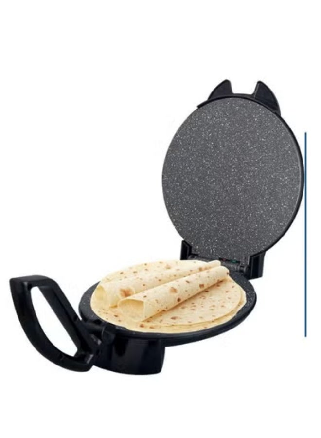 TIGER 10-Inch Electric Roti Maker – 1200W Non-Stick Chapati Press with Durable Stainless Steel Body, Adjustable Temperature Control, Dual Indicator Lights, Safety Lock, Easy Cleaning, Fast & Even Cooking – 220-240V Home Kitchen Appliance for Rotis, Parathas, Tortillas - Image 1