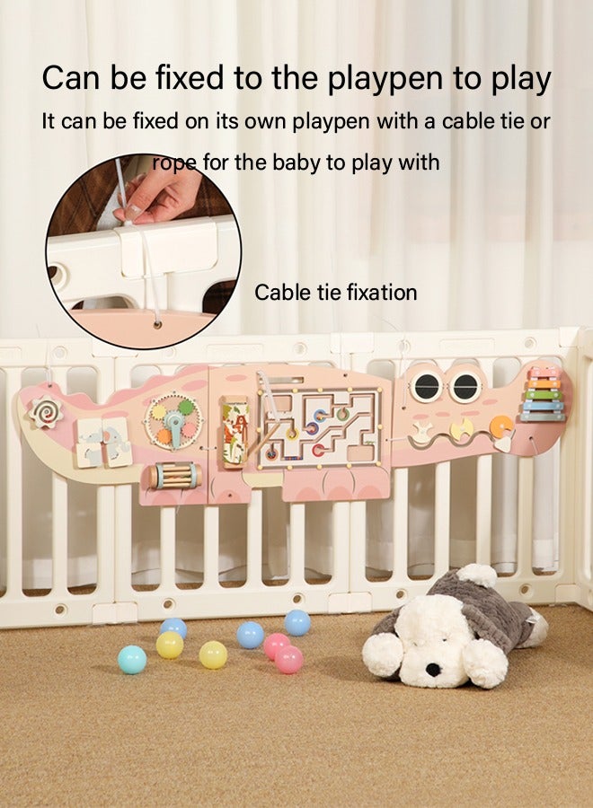 JSAITOYS Early Childhood Education Wooden Toy Small Animal Wall Game Decorative Pendant - Image 2