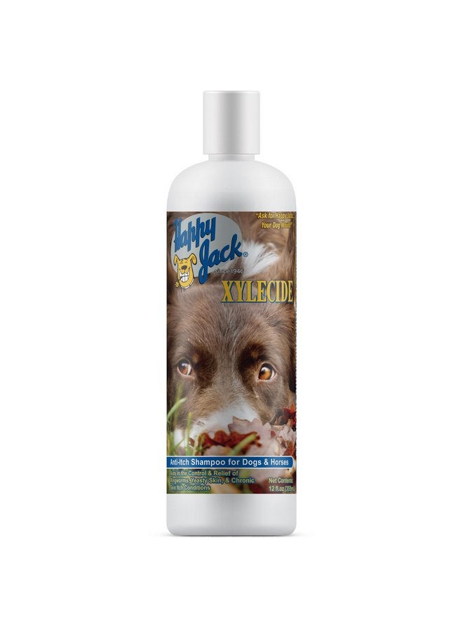 Happy Jack Xylecide, Itch Relief Shampoo for Dogs, Control Ringworms, Itchy Skin Treatment for Hot Spots, Seborrheic Dermatitis, Dandruff, Psoriasis, Eczema, Kennel Itch (12 oz) - Image 1