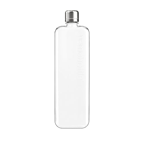 memobottle Slim - 15oz (450ml) - Sleek, Slim & Flat Water Bottle for Bags, Laptops & Books | BPA Free Tritan | Modern, Minimalist | Ideal for Gym & Daily Use - Image 1