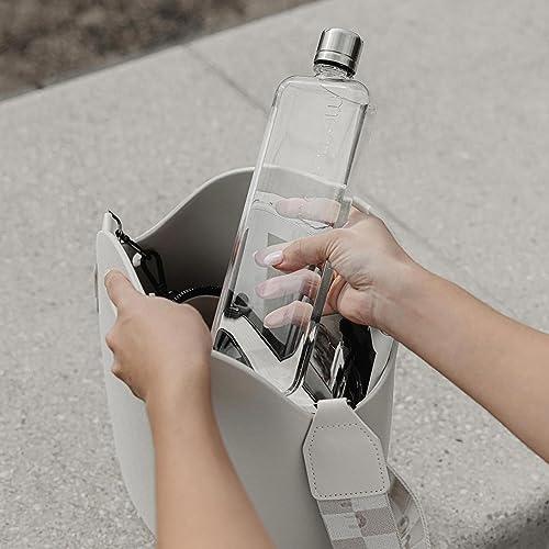 memobottle Slim - 15oz (450ml) - Sleek, Slim & Flat Water Bottle for Bags, Laptops & Books | BPA Free Tritan | Modern, Minimalist | Ideal for Gym & Daily Use - Image 2