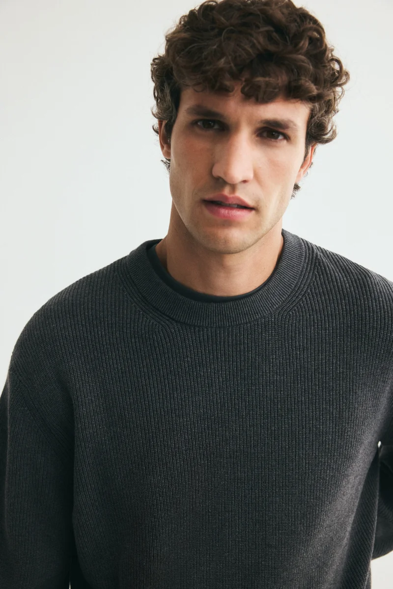 H&M Regular Fit Rib-knit cotton jumper