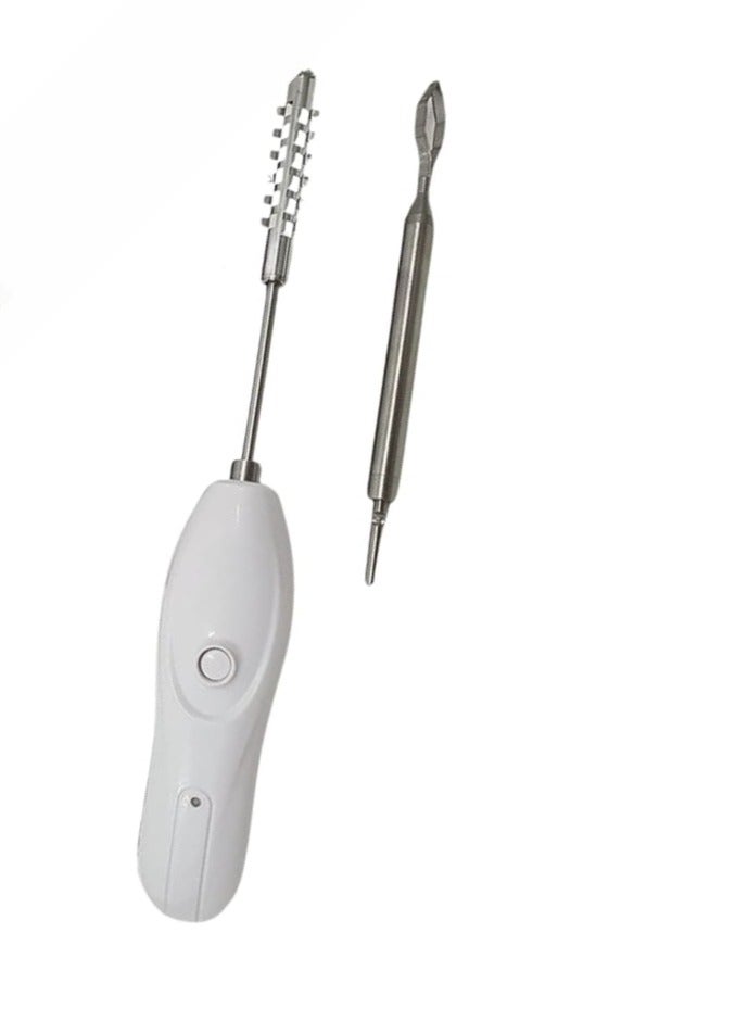 DENX Electric Fruit & Vegetable Core Picker Scraper, Safe & Comfortable Grip for Removing Fish Scales and Digging Fruit/Vegetable Cores, Multi-Function, Rechargeable, Lightweight Design, DX2019