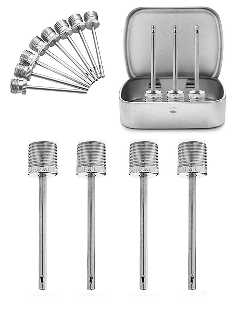 KASTWAVE Air Pump Needle, Dual-Port Inflation Needles, Pump Needle Adaptor for Football Basketball Soccer Ball Volleyball Rugby Balls-PACK 15 -with Metal Box Premium Air Pump Needle for Balls - Image 1