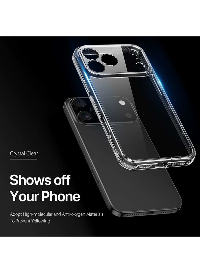 Case Up Clear Case Compatible with Apple iPhone 17 Pro Max Shock-Absorption TPU Cell Phone Cover, Soft Flexible & Crystal Clear Protective Case - Image 2