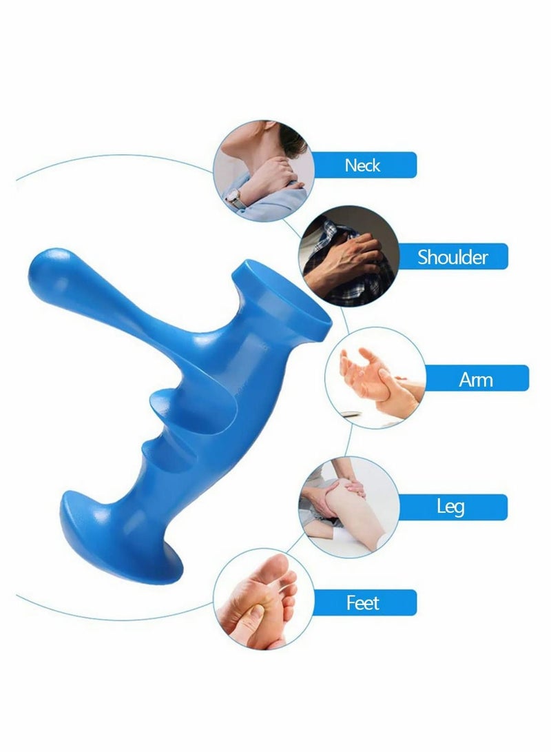 Y&D Deep Tissue Massage Tool, Hand Held Tool Manual Easy Palm Fit Effective Plastic Trigger Point Massager for Gentle Pressure 4 Pieces  - Image 3