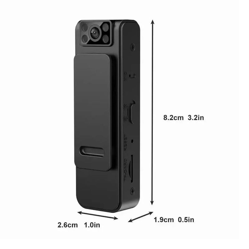Mayumi 1080p HD Wearable Body Camera – One-Button Recording, Night Vision, AVI Video Format, App Support via LAN Connectivity - Image 5
