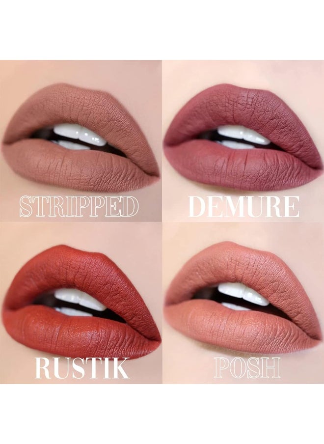 girlactik - Usa. Matte Lip Liquid In Nude Shade. Longwear, Pigmented & Non-Drying Lipstick. - Posh - Image 1