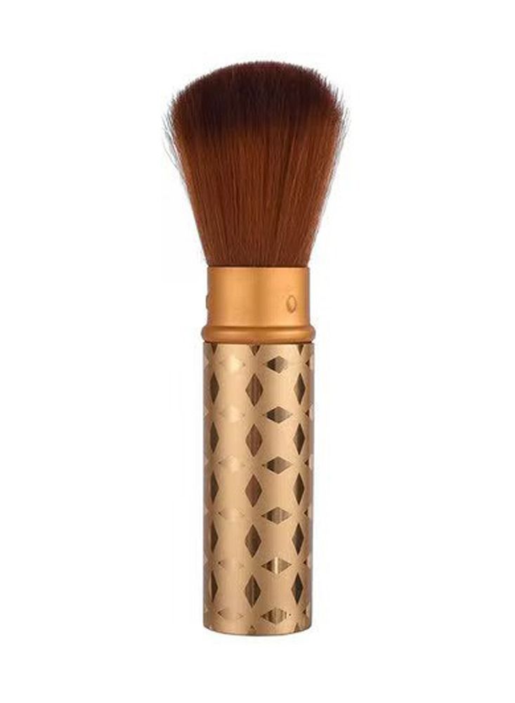 L'CHEAR Retractable Face Powder Brushes Gold/Brown - Image 2