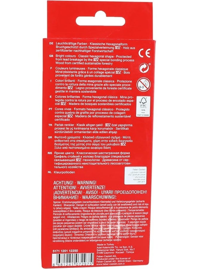 Faber-Castell Colored Pencil 12 Pencils - Image 4