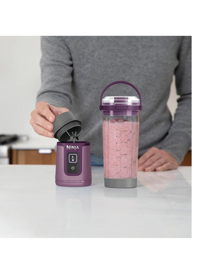 Ninja Blast Portable Blender, Ninja Blending Power On-The-Go, Blast Through Frozen Fruit & Ice, 530ml | Pack of 2 530 ml 14 W CO155BCGP Green & purple - Image 2