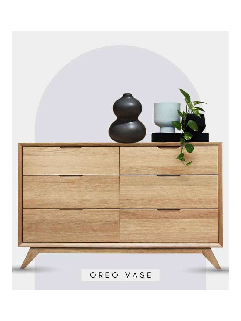 Purezento Oreo Flower Vase Ceramic Decorative Vases with Unique Quality for Home Decor, Center Table, Flowers Pot, Bedroom Side Corners, Living Room Decoration,and Party Centerpieces - Image 5