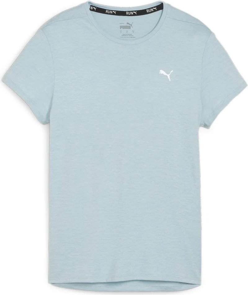 بوما Women Turquoise Surf Heather Run Favorite Heather Ss Tee W Green Women's T-Shirt