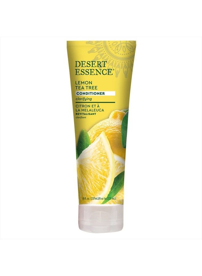 Desert Essence Lemon Tea Tree Conditioner - 8 Fl Ounce - Soft & Silky - Soothes Scalp - Strengthens Hair - Nourishing & Revitalized - Vitamin B5 - Shea - Image 1
