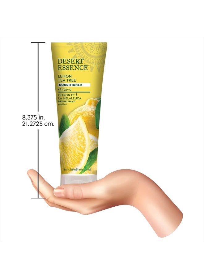 Desert Essence Lemon Tea Tree Conditioner - 8 Fl Ounce - Soft & Silky - Soothes Scalp - Strengthens Hair - Nourishing & Revitalized - Vitamin B5 - Shea - Image 4