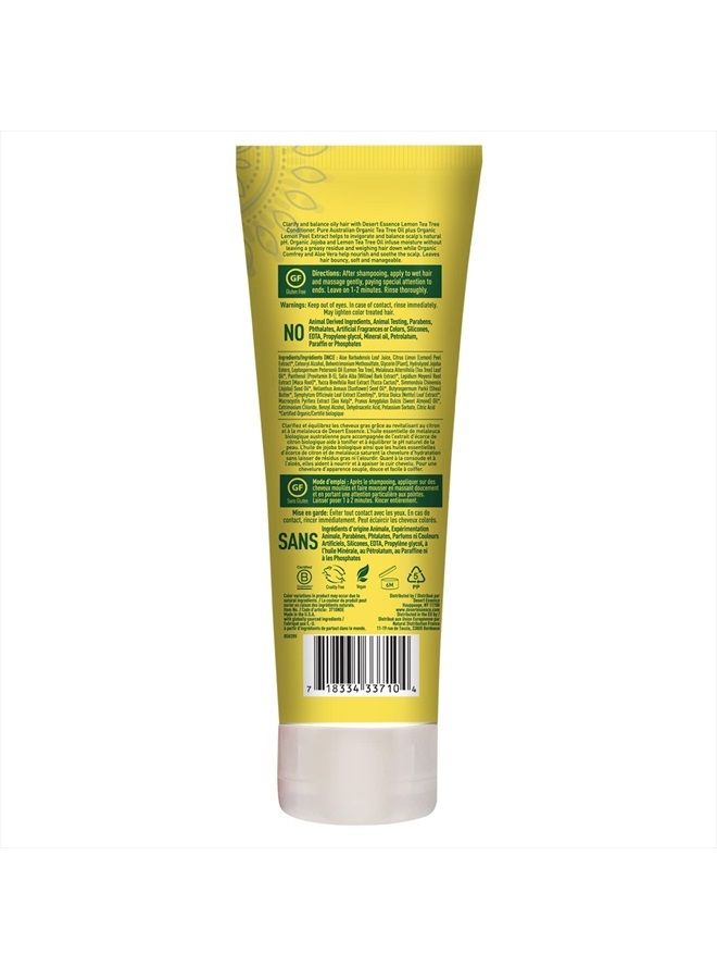 Desert Essence Lemon Tea Tree Conditioner - 8 Fl Ounce - Soft & Silky - Soothes Scalp - Strengthens Hair - Nourishing & Revitalized - Vitamin B5 - Shea - Image 2