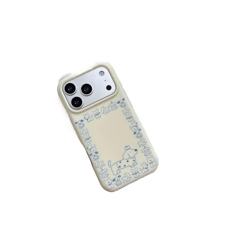 MS TPU Protective Case for iPhone 16 / 16 Plus / 16 Pro / 16 Pro Max with Line Dachshund Pattern and Kickstand plus Shockproof plus Strong Magnetic in Line Dachshund - Image 2