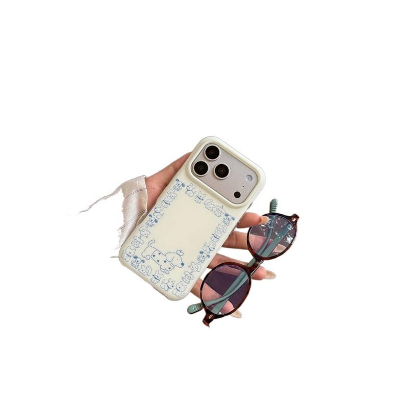 MS TPU Protective Case for iPhone 16 / 16 Plus / 16 Pro / 16 Pro Max with Line Dachshund Pattern and Kickstand plus Shockproof plus Strong Magnetic in Line Dachshund - Image 5
