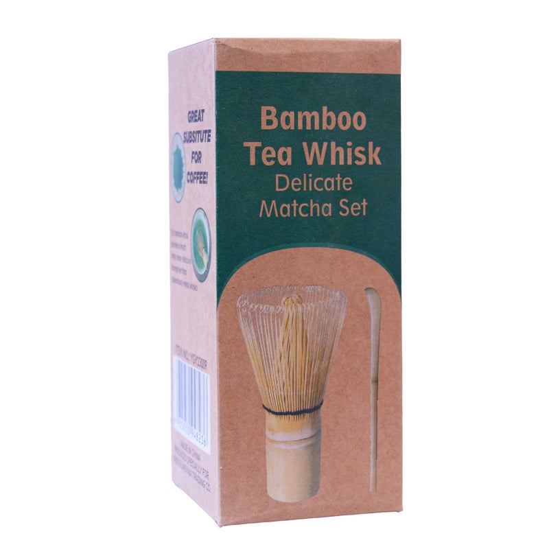 MATCHA Japanese Bamboo Whisk – 2 Pieces | Traditional Matcha Frothing Tool
