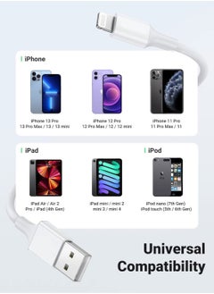 MMG iPhone Charger Cable 2M [MFi Certified] Lightning Cable iPhone Cable 2.4A Lightning Cord Compatible for iPhone 14/14 Pro/14 Plus/14 Pro Max, iPhone 13 Pro 12 Pro Max 11 XS 7 Plus 6S ipad Pro  - Image 4