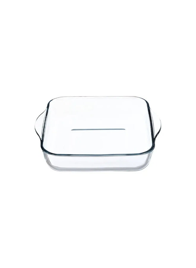 Pasabache Borcam Square Glass Baking Dish – 1950 ml – Heat-Resistant Oven Tray (Clear) - Image 2