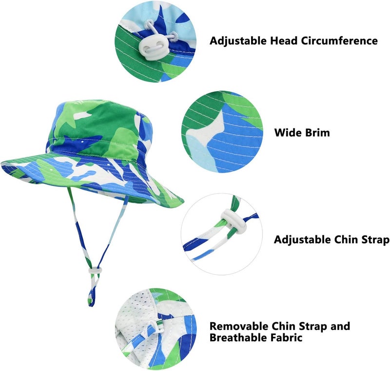 Sarfel Fishing Hat for Men Sun Hat with Neck Flap & Face Cover Mens Sun Hat UV Sun Protection Wide Brim Fishing Hats Hiking Hat - Image 2