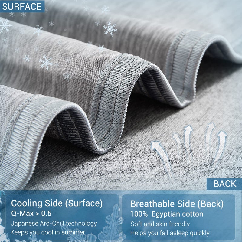 Marchpower Cooling Blanket Queen Size for Hot Sleepers, Arc-Chill Cooling Blanket with Double-Sided Design, Japanese Cooling Fiber Absorbs Body Heat, Lightweight Soft Cold Blanket for Sleeping Summer - Image 3