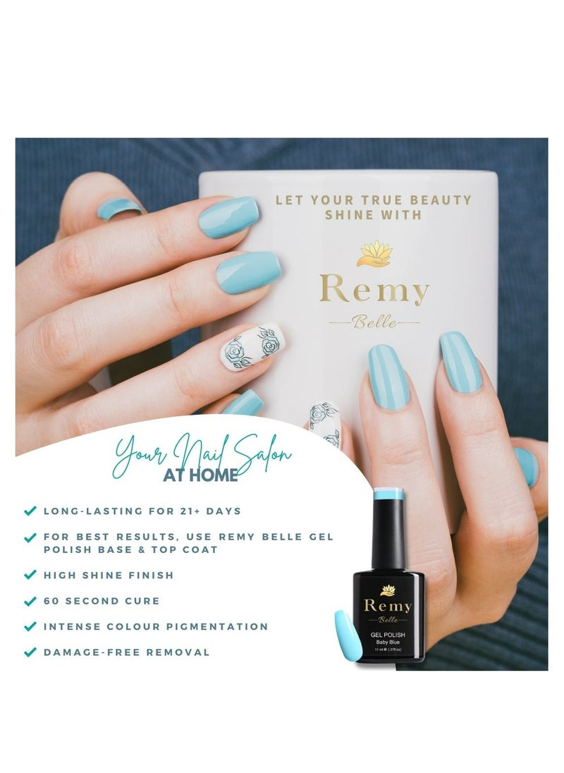 Remy Belle Gel Nail Polish Set 2 x 11 ml, Clear Pink and Latte, Requires Curing Nails Under UV Light or LED Lamp  - Image 2