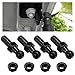 YTFRL 4 PCS 10 mm Ball Stud with Hardware Nuts 51618 Thread 916 Long Shank Gas Strut Mount Studs Carbon Steel Ball Ended Gas Spring Strut Stud for Bonnet Lift Support Black - Image 2