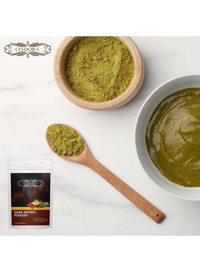 CLYDORA Natural Brown Powder | Natural And Herbal Long Lasting Brown Color | Herbal Care With Henna Conditioning And Makes Strengthens Hair, Softer, Shiner And Helps To Enhance Hair Color (100gm) - Image 2