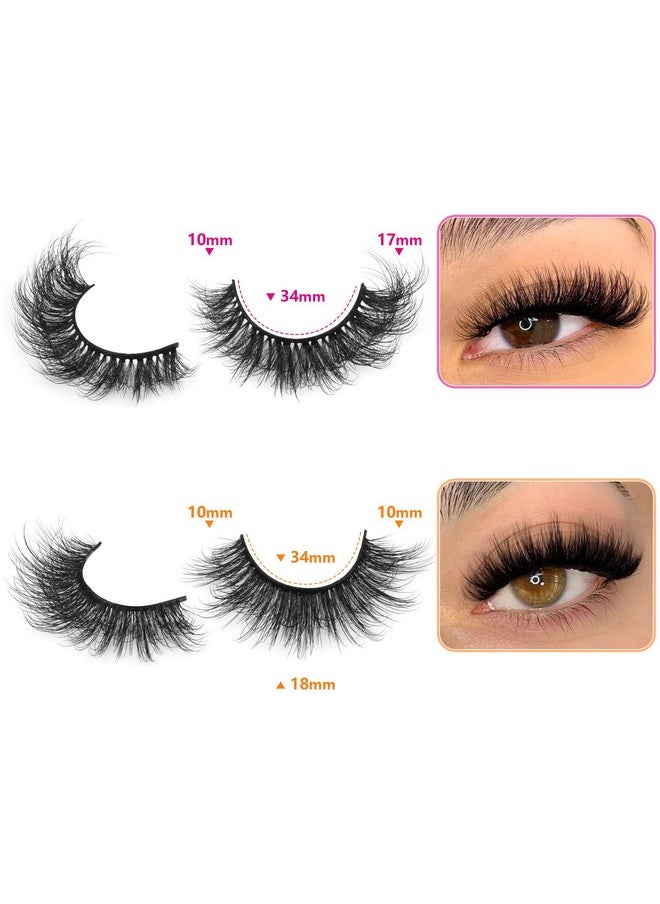 ALICROWN HAIR 20 Pairs False Eyelashes Natural Look Lashes Mink Fluffy Fake Eyelashes Wispy Strip False Lashes 4 Styles Mixed Thick Volume Faux Mink Eyelashes Alicrown  - Image 4