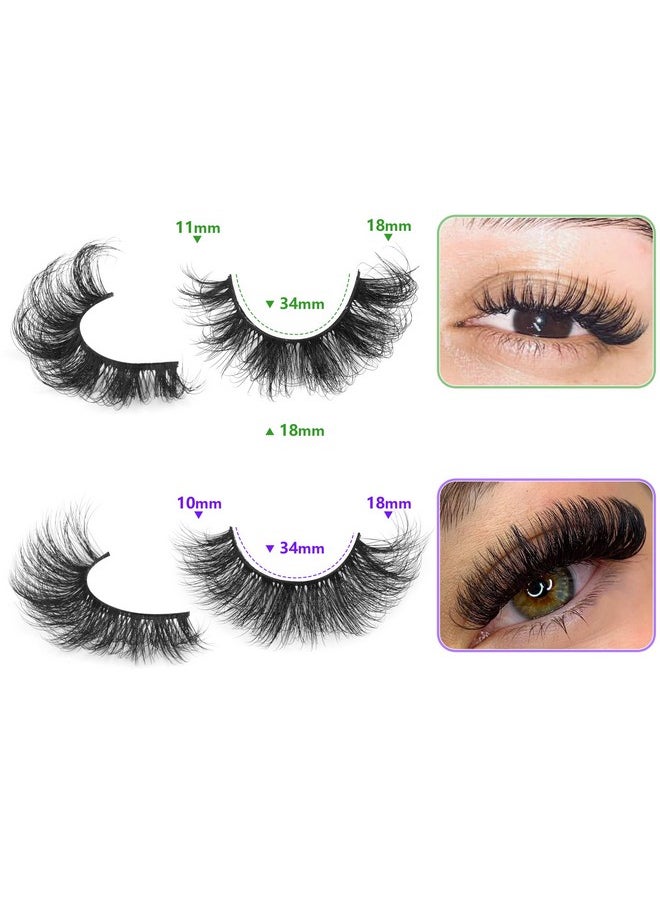 ALICROWN HAIR 20 Pairs False Eyelashes Natural Look Lashes Mink Fluffy Fake Eyelashes Wispy Strip False Lashes 4 Styles Mixed Thick Volume Faux Mink Eyelashes Alicrown  - Image 5
