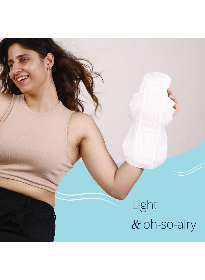 CARMESI Air Feel Sanitary Pads With Dual Airflow Pores - 20 Xl Pads With Wide Back | Airy, Dry, Sweat-Free, Lightweight & Ultra-Thin | Super-Absorbent Core | Non-Toxic, Pack Of 2  - Image 4