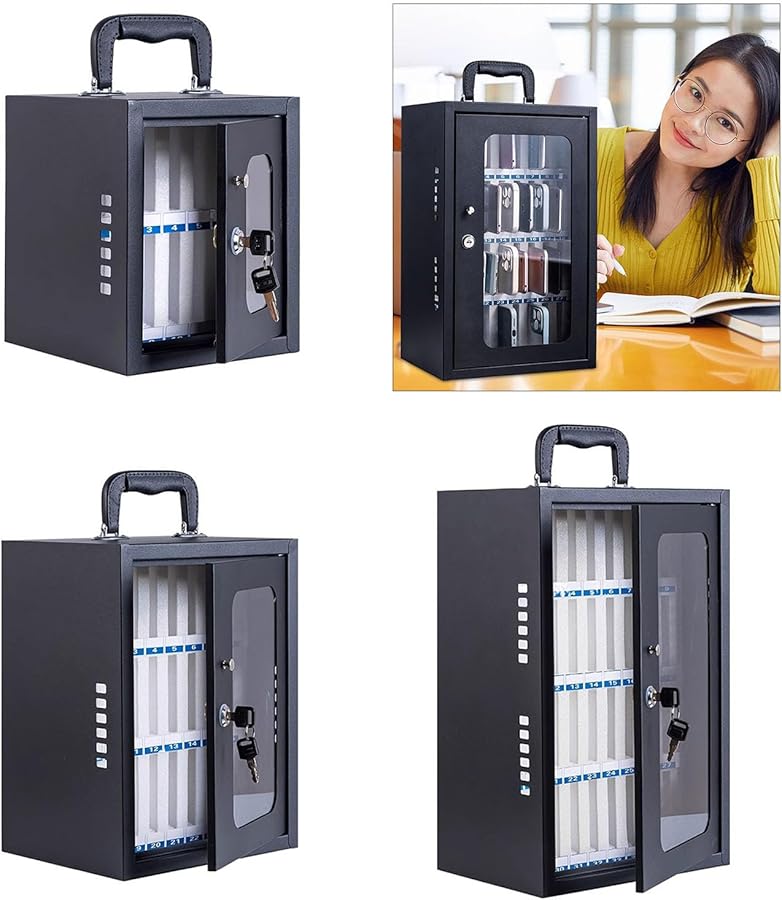 صندوق قفل الهاتف بمقبض 12 بت لوني لتنظيم الفصول الدراسية والشركات - Image 4