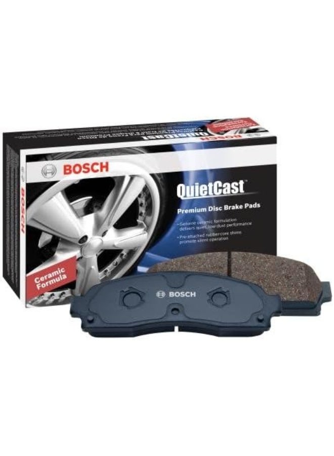 BOSCH BC1325 QuietCast Premium Ceramic Disc Brake Pad Set - Compatible With Select Toyota Highlander; REAR - Image 2
