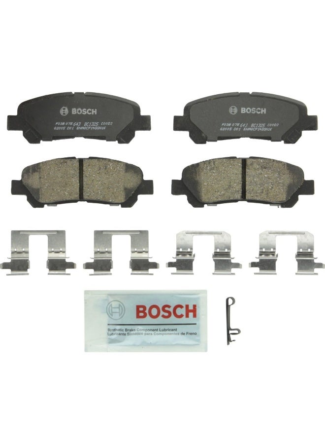 BOSCH BC1325 QuietCast Premium Ceramic Disc Brake Pad Set - Compatible With Select Toyota Highlander; REAR - Image 1