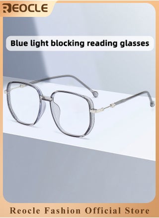 Women's Progressive Multifocus Reading Glasses Spring Hinge Blue Light Blocking Glasses Large Square Reading Glasses - pzsku/Z0777ABFBA94505DBA259Z/45/_/1725932740/859c38d3-92d7-4937-9c39-189f142efa22