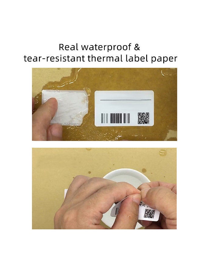Generic - Waterproof Thermal Labels Self-adhesive Label Stickers 2.0x1.2 Inch Shipping Labels for Printer Bottles Office Supplies Clothing Stores Compatible with Printer B11/B21/B3S etc. - Image 1