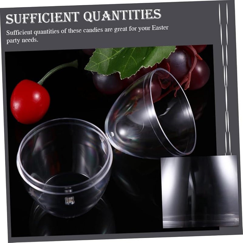 10Pcs Clear Egg Shaped Candy Boxes For Wedding Easter Party Elegant Storage Packaging - Image 3