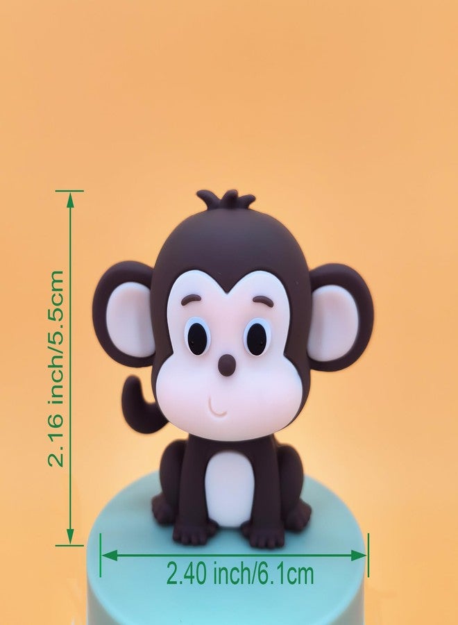 Qzinxja Jungle Animals Safari Cake Topper Cake Decorations Safari Animal Cake Toppers Wild Safari Cupcake Toppers Forest Safari Animals Themed Cake Decor Safari Birthday Decorations Party Supplies - Image 5