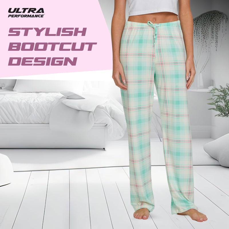 Ultra Performance Womens Pajama PJ Pants 3 Pack Lounge Bottoms Pajamas for Women (Avail in Plus Sizes) - Image 3