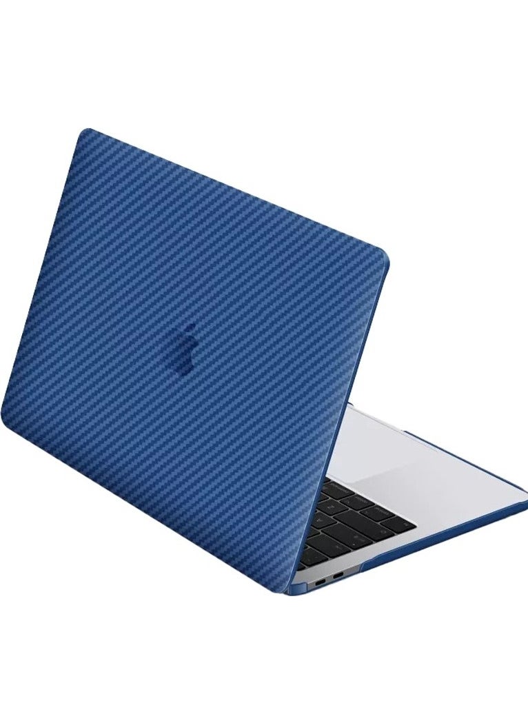 Techmaster غطاء حماية بمظهر ألياف الكربون لماكبوك إير M1 A2337 A2179 A1932  - Image 2