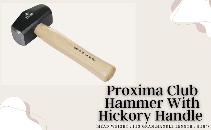 Proxima Club Hammer With Hickory Handle (Head Weight : 1.13 Kg,Handle Length : 8.18") - Image 2